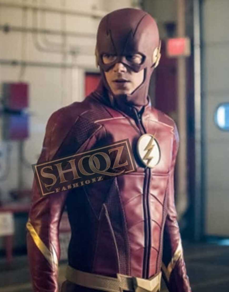 The Flash Season 5 Grant Gustin Costume Jacket 